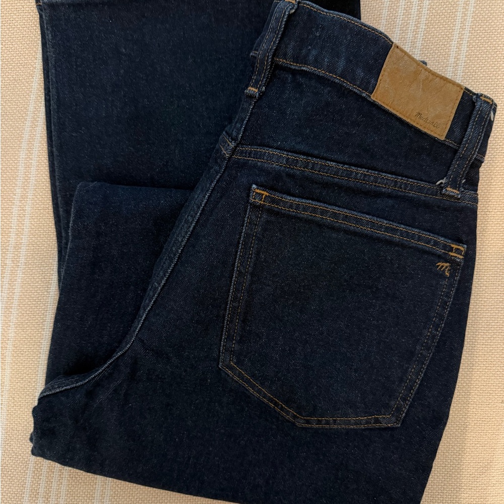 Madewell perfect vintage wide leg dark denim women’s jeans size 28